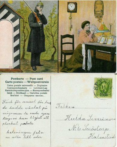 Pent kort fra 1906