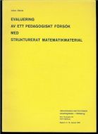 Øbrikn: EVALUERING AV ET PEDAGOGISKT FORSØK MED STRUKTURERAT MATEMATIKMATERIAL. 1970.