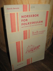 Søreide: NORSKBOK FOR FOLKESKULEN. 2. og 3. SKULEÅRET. 1959.
