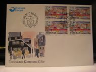1991, 8.4, Torshavnar Kommuna 125 år, 4 blokk kr 3.70