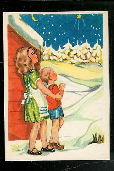 Betlehemsstjerna strøkent kort fra 30 tallet