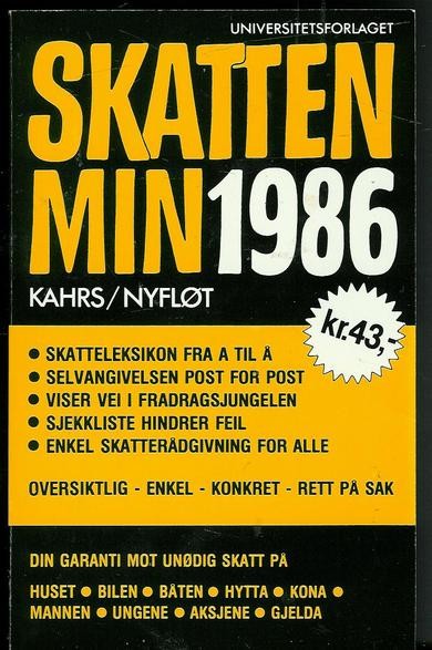 NYFLØT / KAHRS: SKATTEN MIN 1986.