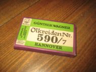 Eske med brukt innhold Ølkreiden nr 590/7 Fargestifter fra 40-50 tallet