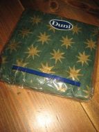 Uåpna pakke servietter Duni 80- 90 tallet