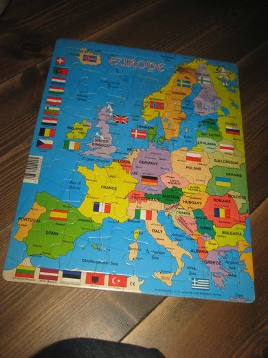 Puslespill fra L A Larsen Flekkefjord Ubrukt EUROPE