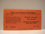 Møre og Romsdal Fylkesbåtar Hellesylt- Geiranger serie 1 1965 nr 19004