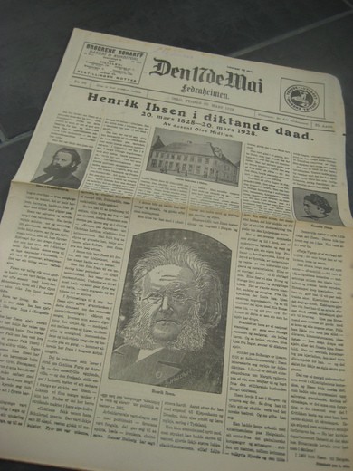 1928,nr 068, Den 17de Mai. Henrik Ibsen.