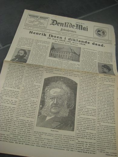 1928 nr 068 Den 17de Mai Henrik Ibsen