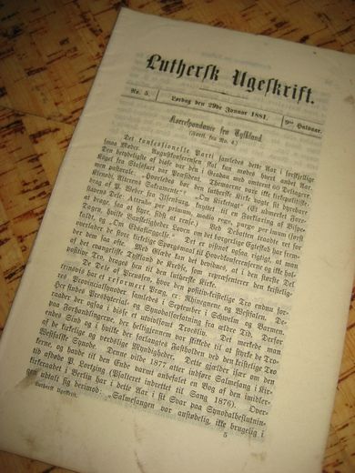 1881 nr 005 Luthersk Ugeskrift