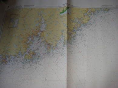 LILLESAND - NY HELLESUND Originalkart fra Det Norske kartverk pent i glass og ramme Dette er kart nr 11