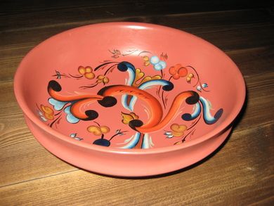 Rosemala skål fra 60-70 tallet