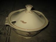 Strøken ARABIA suppeterrin ca 22 cm i diameter 17 cm høg 60 tallet