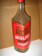 BORZOI IMPORTED VODKA. 70 tallet.