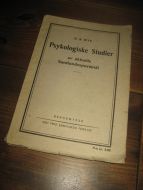 ØYE: Psykologiske Studier av aktuelle Samfunnsspørsmål. 1938.