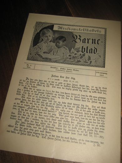 1912 nr 009 Missionsselskabets Barneblad