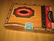 Finereske COMPANIA CIGARROS CADENA, ca 16*11*3 cm stor. Fredrik Jebe. 