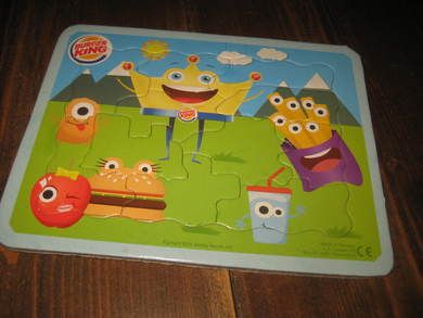 Puslespill fra BURGER KING, 80 tallet