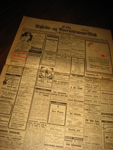 1929 nr 181 Oslo Nyheds- og Avertissements Blad