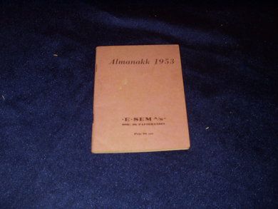 1953, ALMANAKK, Sønnafjells utgaven