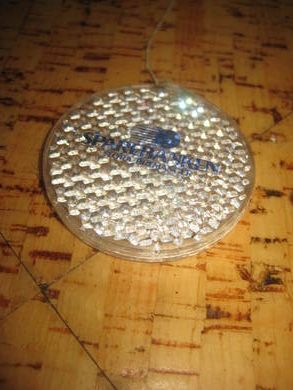 Refleksbrikke fra Sparebanken Flora Bremanger 80 tallet