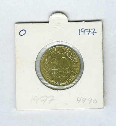 1977 20 CENTIMES