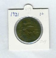 1921 ONE PENNY