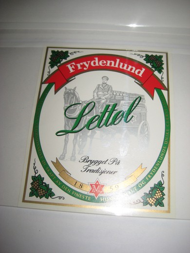 LETTLØ, fra Frydenlund Bryggeri, 60 tallet.