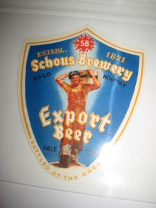 Export Beer, fra Schous Brewery, 60 tallet.