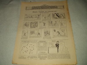 1906,nr 014, Første tillæg til Allers Familie Journal. ONKEL TEGNER OG FORTELLER.                        På baksida: De fine Klæder