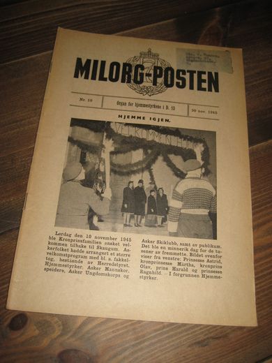1945 nr 010 MILORG POSTEN