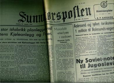 1949 nr 200 Sunnmørsposten