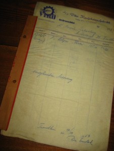 Ordreseddel fra Viko Konfeksjonsfabrikk, Sykkylven, nr 252, 1953. 
