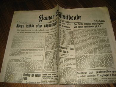 1945 nr 040 Hamar Stiftstidende