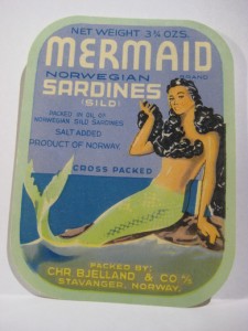 MERMAID SARDINES, fra Chr. Bjelland & Co, Stavanger.
