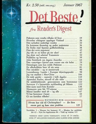 1967,nr 001, Det Beste fra Reader's Digest.