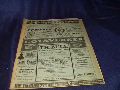 1919 nr 009 NORSK VERKSTEDS- & STØPERITIDENDE