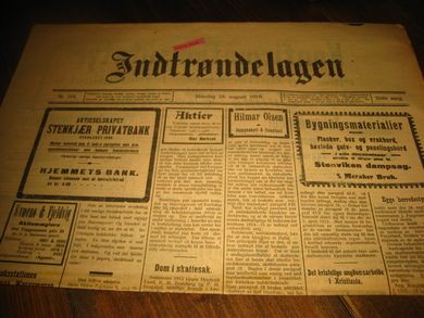 1916 nr 164 Indtrøndelagen