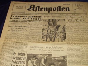 1940,nr 236,  aften, Aftenposten