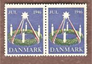 1946, julemerke fra Danmark,ustempla.
