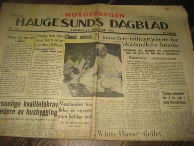 1952 nr 236 HAUGESUNDS DAGBLAD
