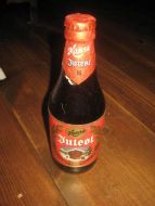 Uåpna flaske med innhold, JULEØL, fra Hansa Bryggeri, Bergen. 1994.