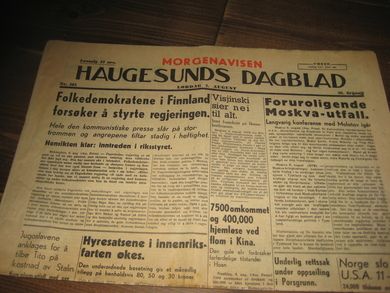 1948 nr 181 HAUGESUNDS DAGBLAD