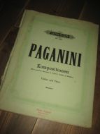 PAGANINI. Kompositionen Violine und Piano.