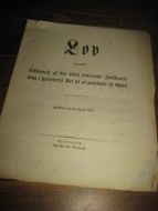 Lov angaaende Ophævelse af den hidtil bestaaende Indskrænkning i Forlovers Ret til at pantsætte sit Gods. 1857.