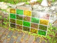 Blyglass uten karm 1800 tallet