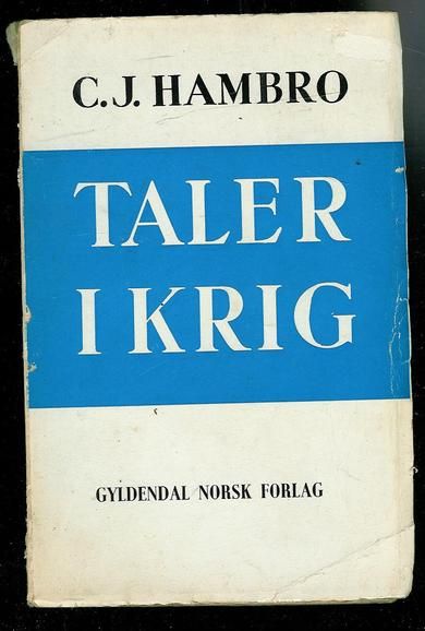 HAMBRO: TALER I KRIG. 1945.