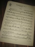 Johannes Brahms Op. 98, No 3. Symphonie nr 4, III. sats. Timpani, 1927.