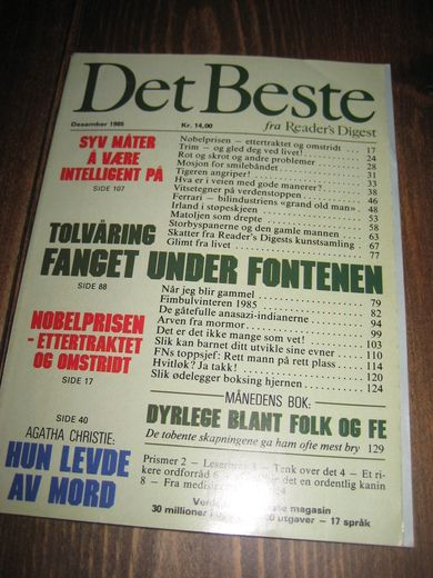 1985 nr 012 Det Beste fra Readers Digest