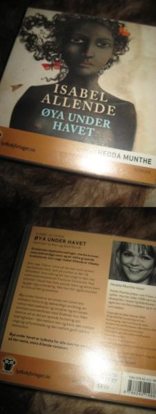 ISABEL ALLENDE: ØYA UNDER HAVET. Roman lest av Hedda Munthe, 13 cd, 16 t. 37 min, 2010.