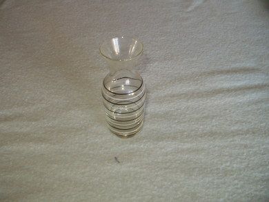Glass vase av eldre dato
